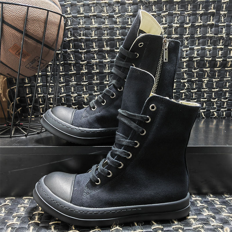 Women's & Men's Sporty Simplicity Cloth Cerecloth Round Head Men's Shoes