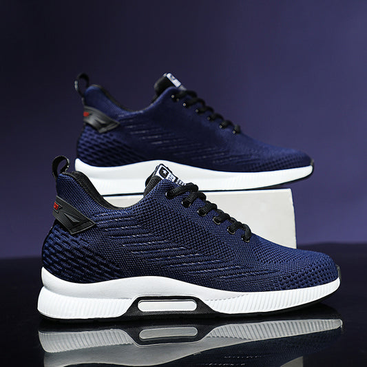 Men's Height Increasing Insole Sports Leisure Breathable Mesh Sneakers