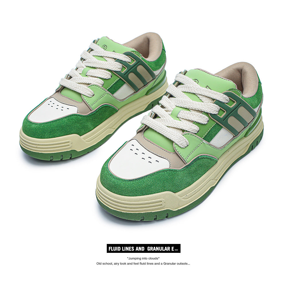 Board Four Trendy High-grade Green Niche Sneakers