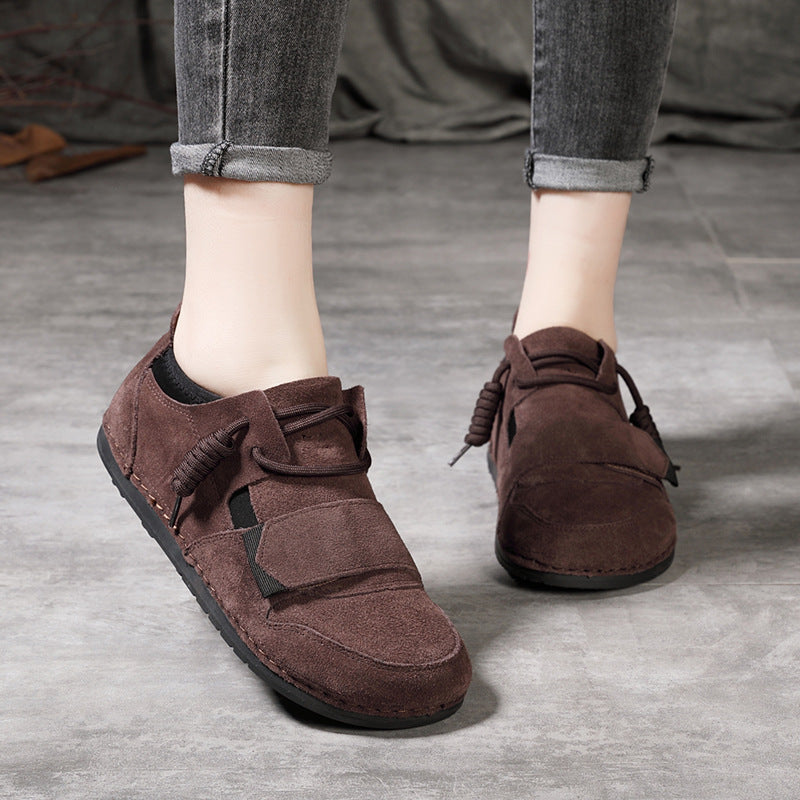 Women's Travel Soft Bottom Flat Retro Female Casual Shoes