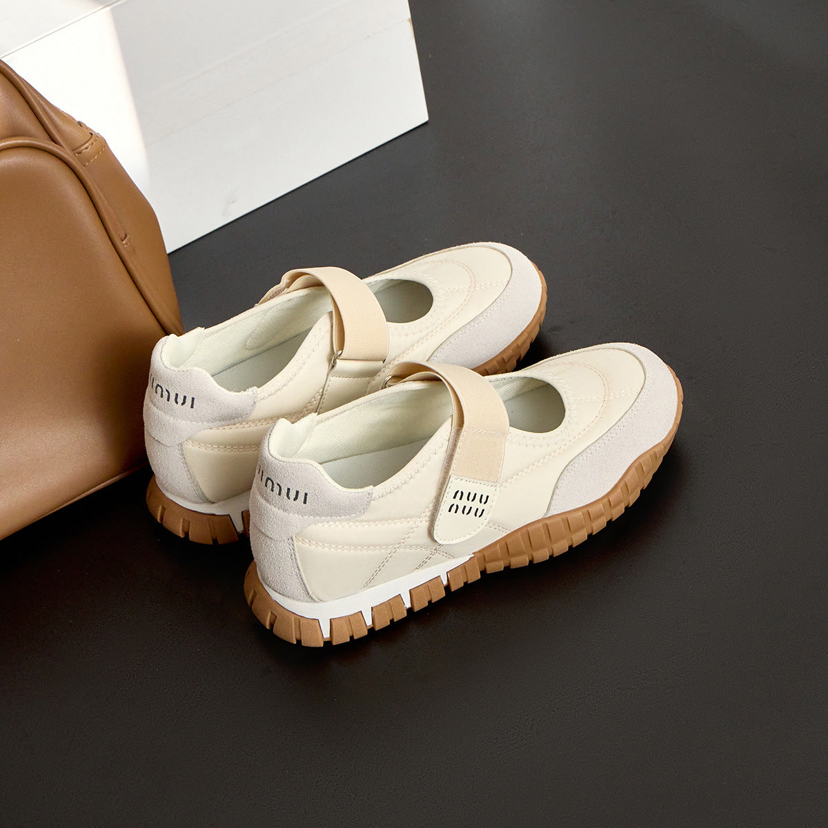Women's Thick-soled Height Increasing Insole Mary Jane Summer Velcro Casual Shoes