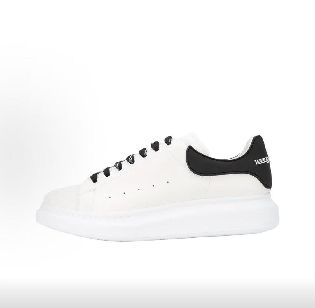 Women's & Men's White Classic Fashion Couple Hidden Platform Men's Board Shoes