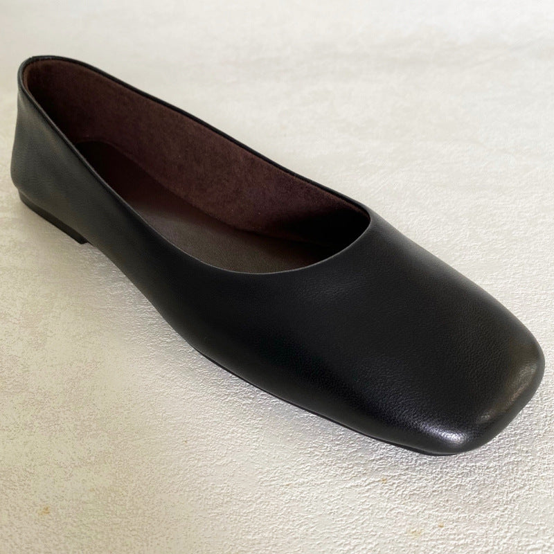 Women's Summer Flat Square Toe Ballet Low-cut Women's Fashion Shoes