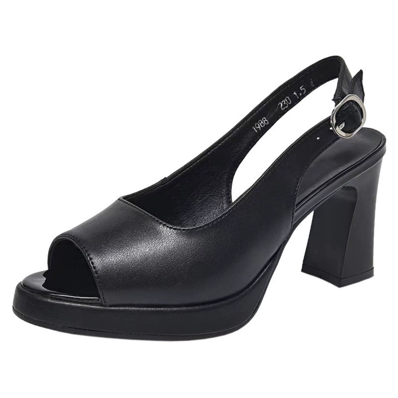 Women's Summer Genuine Wedge Thick Bottom Chunky Heels