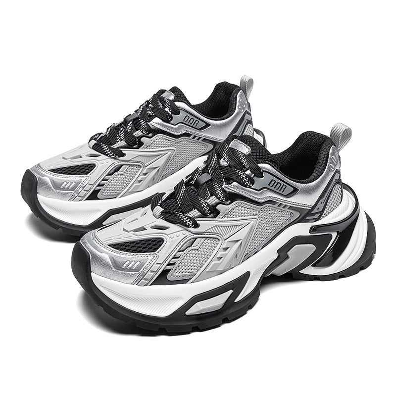 Men's Nail Style Dad Thick Bottom Retro National Trend Mesh Breathable Men's Casual Shoes