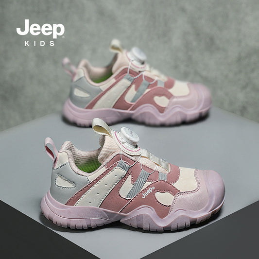 Children's Spring Rotating Button Comfortable Lightweight Boy's Kid's Sneakers