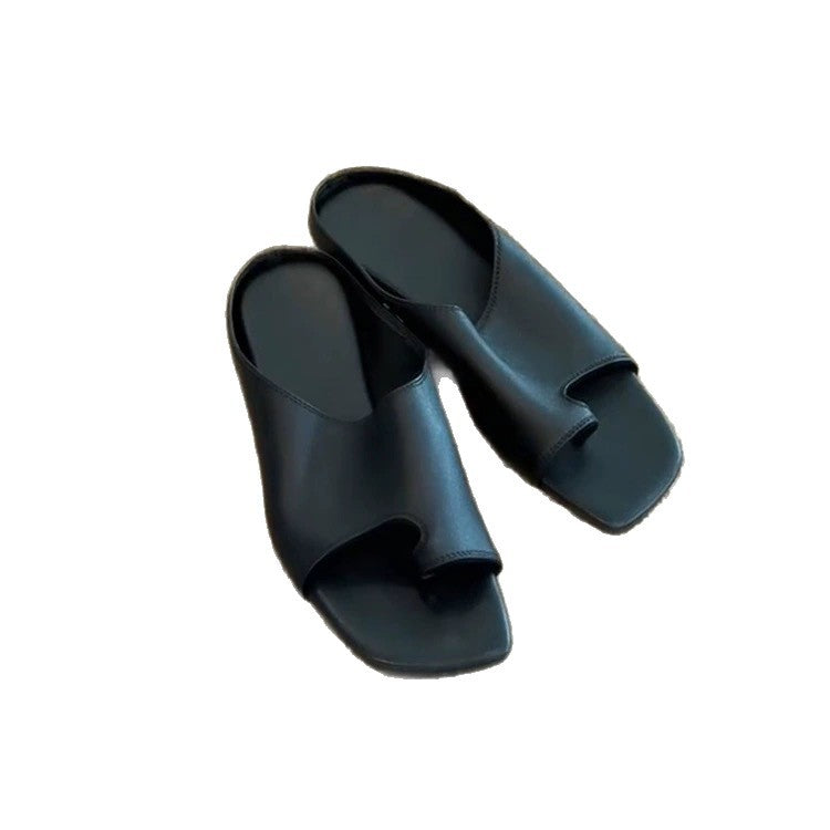 Women's Version Square Toe Covering Outer Wear Summer Sandals