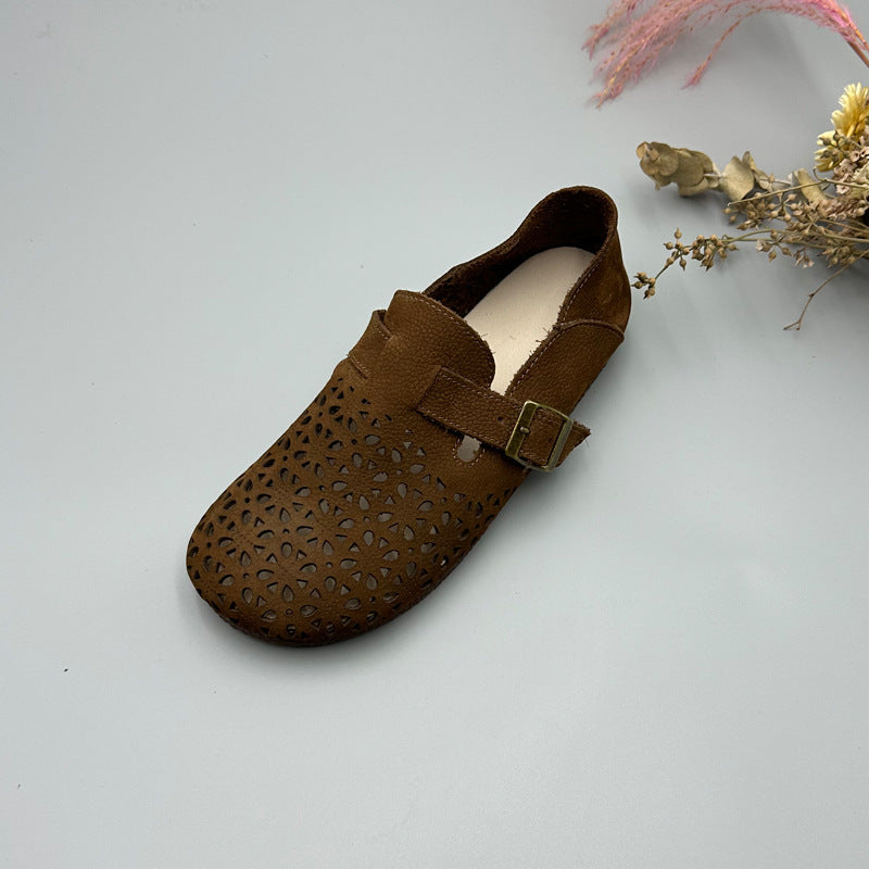 Women's Authentic Hollow Out Vintage Soft Bottom Casual Shoes