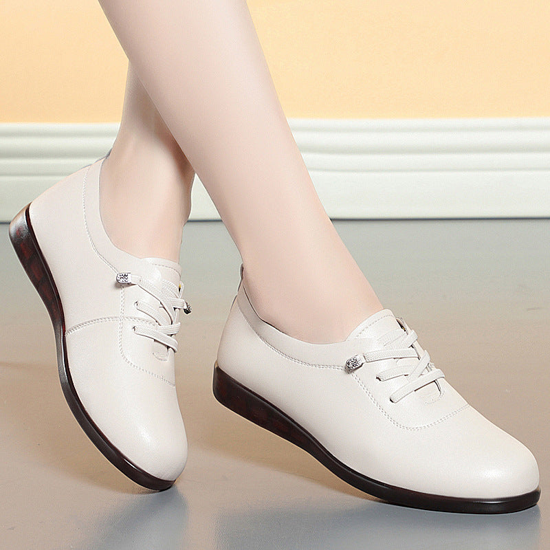 Women's British Style Autumn Flat Bottom Comfortable Women's Shoes
