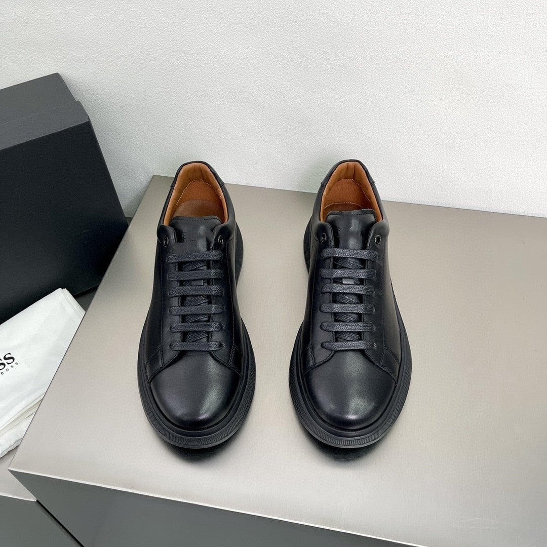 Men's Woven Sports Elegant Versatile Platform Blue Casual Shoes