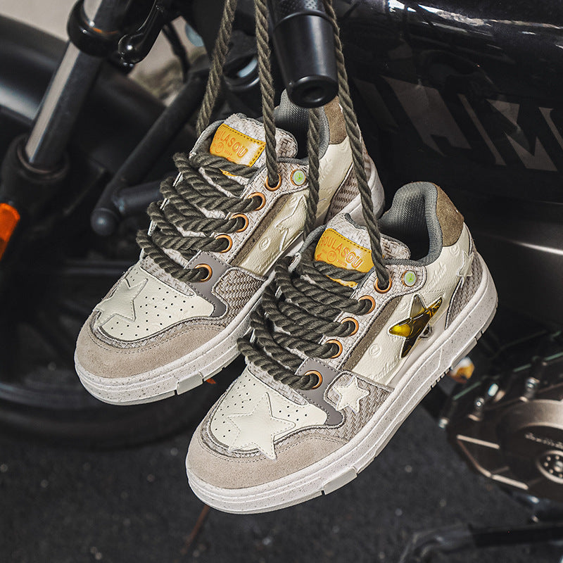 Men's Joint Couple Star National Fashion Platform Sneakers