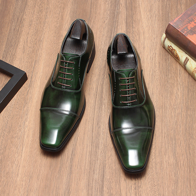 Men's Business Formal Wear Three Joint Italian Leather Shoes