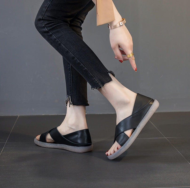 Women's Real Outdoor Flat For Pregnant Sandals