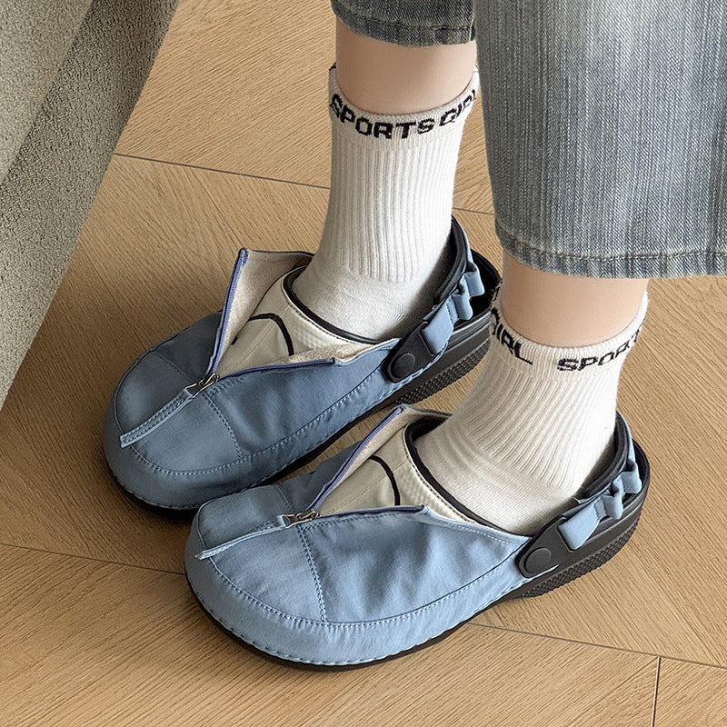 Women's & Men's Closed Toe Half Outdoor Trend Commuter Platform Sandals