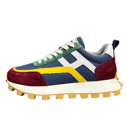 Men's Autumn Fashion Clunky Comfortable Platform Height Casual Shoes