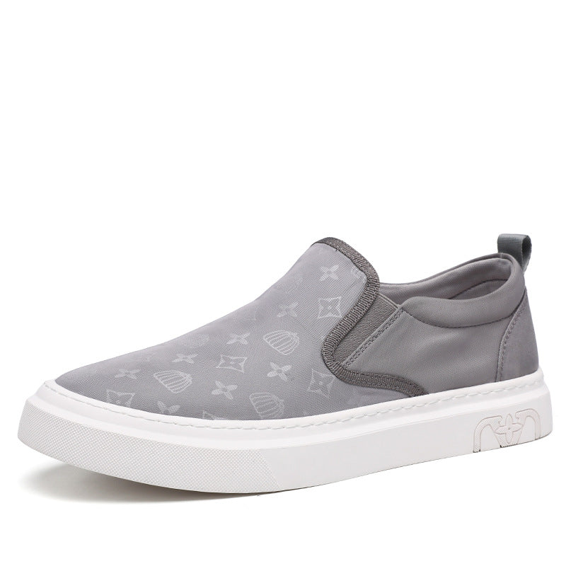 Men's Breathable Ice Silk Cloth Slip-on Lofter Canvas Shoes