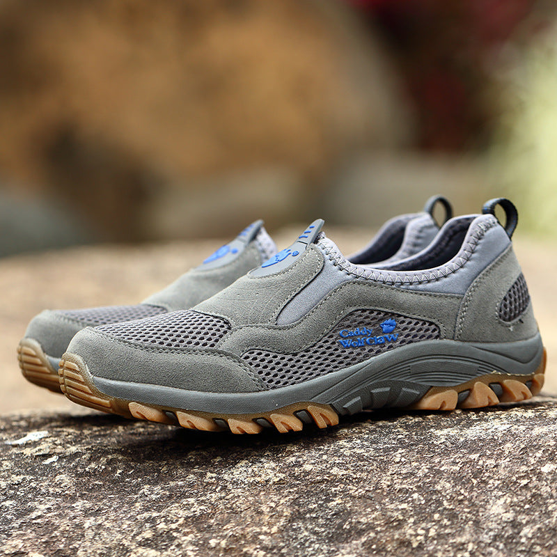 Men's Summer Breathable Mesh Slip-on Walking Dad Men's Shoes