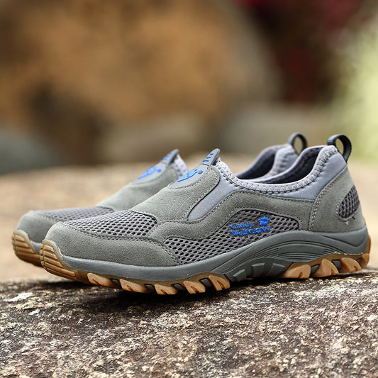 Men's Summer Breathable Mesh Slip-on Walking Dad Men's Shoes