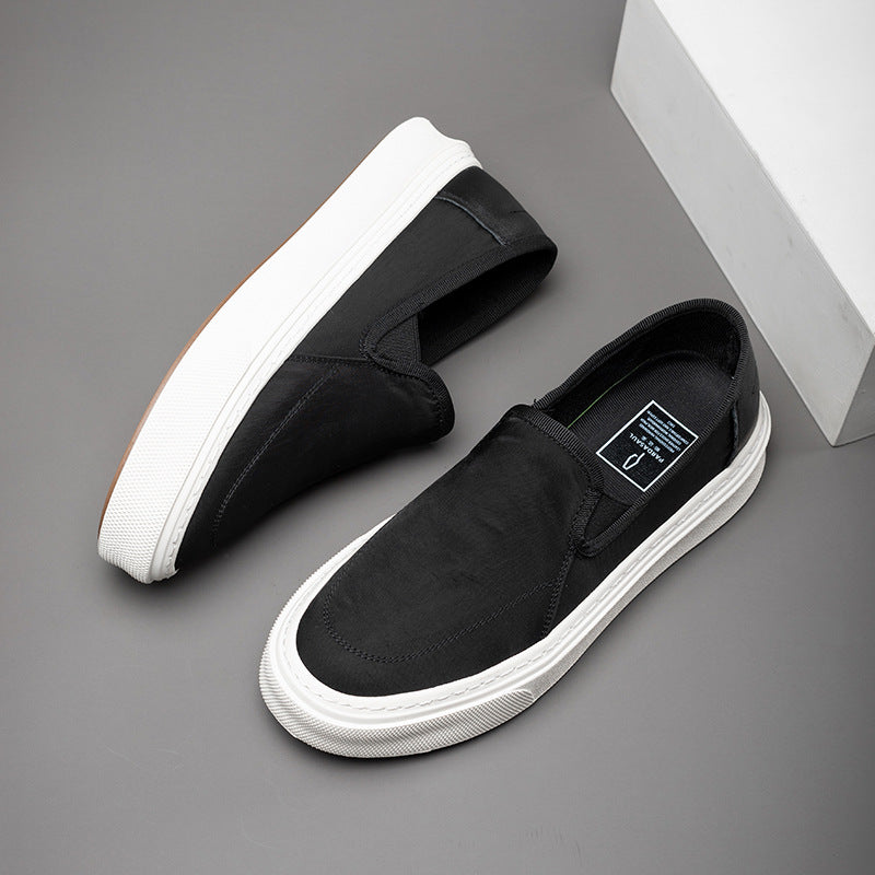 Men's Cloth Breathable One Pedal Lazy Peas Canvas Shoes