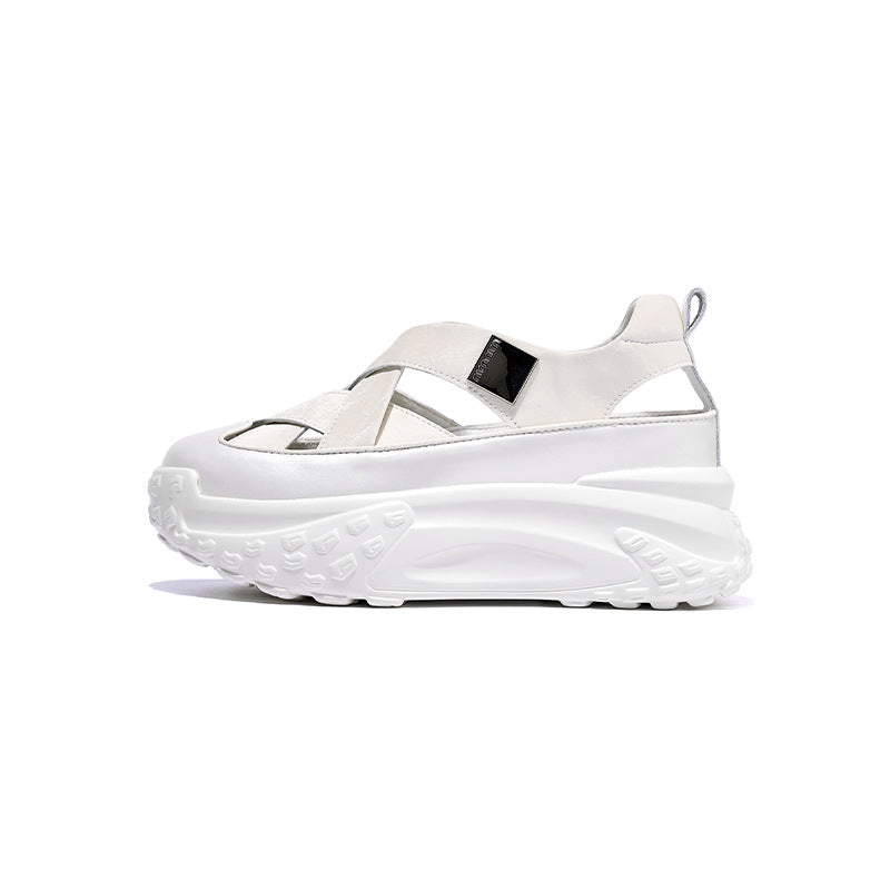Women's Platform Sports Closed Toe Summer Hollow Sandals
