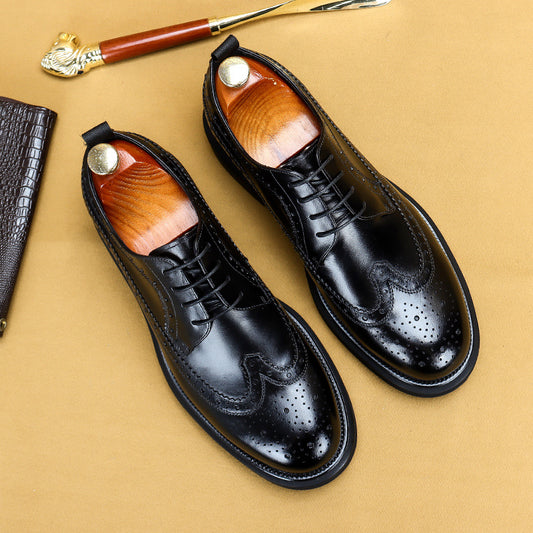 Men's Big Toe Business Warm Slugged Bottom Casual Shoes