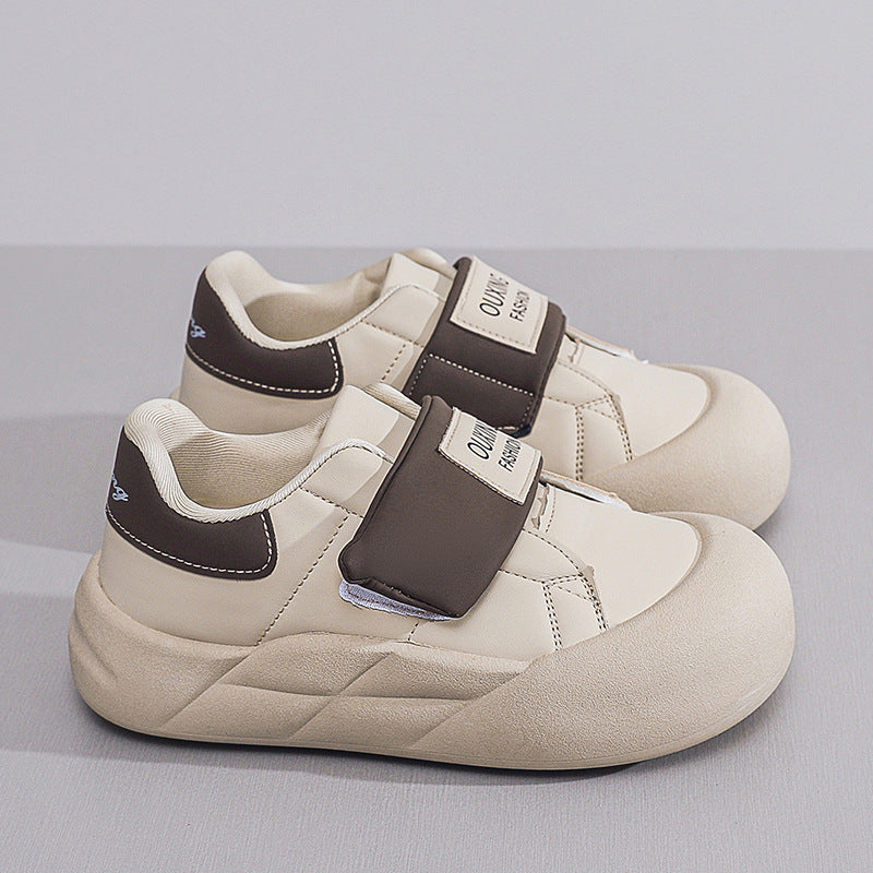 Women's Korean Style White Spring Thick Sole Casual Shoes