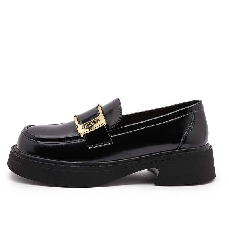 Women's Autumn Buckle Soft Bottom Fashion British Loafers