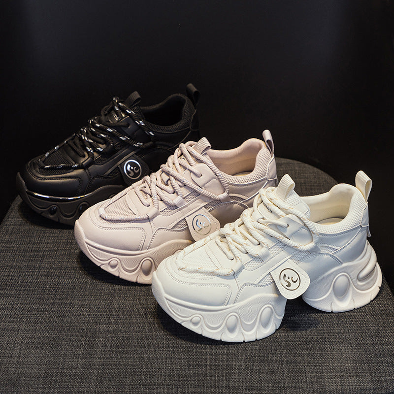 Women's Dad Spring Platform Height Increasing Insole Casual Shoes