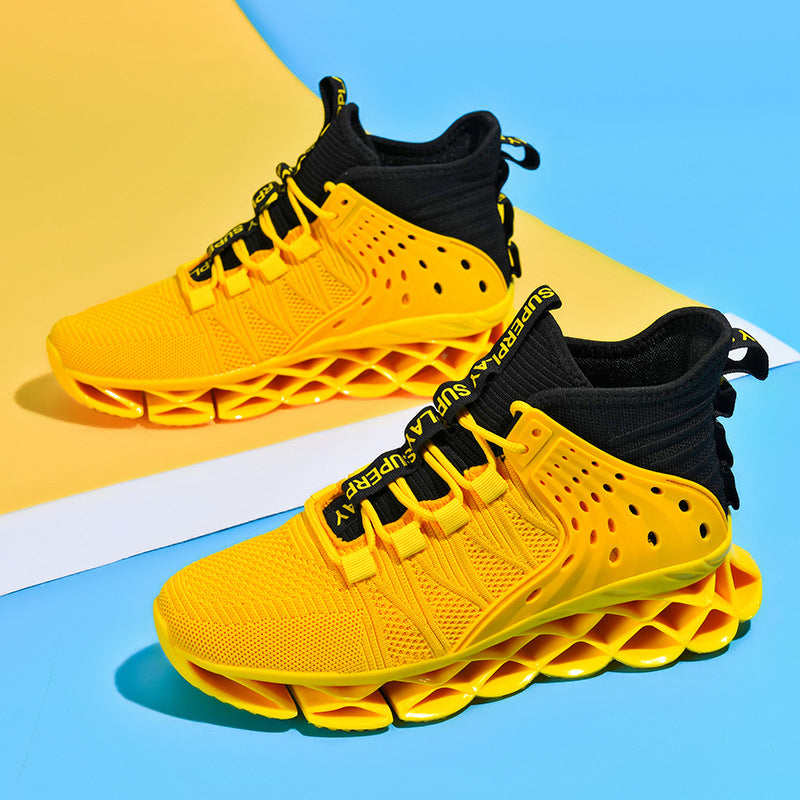 Men's Blade Basketball Running Plus Size Mesh Sneakers