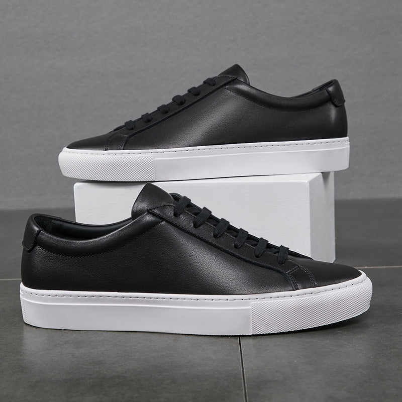 Men's Spring White Korean Flat Trendy Suit Men's Board Shoes