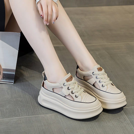Women's Thick Bottom Toe Cap Roman Summer Wear Sandals