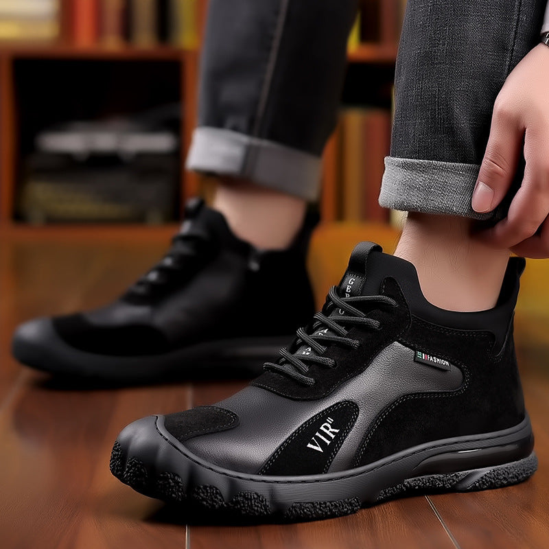 Men's Wool Genuine Cotton North Fleece-lined Warm Men's Shoes