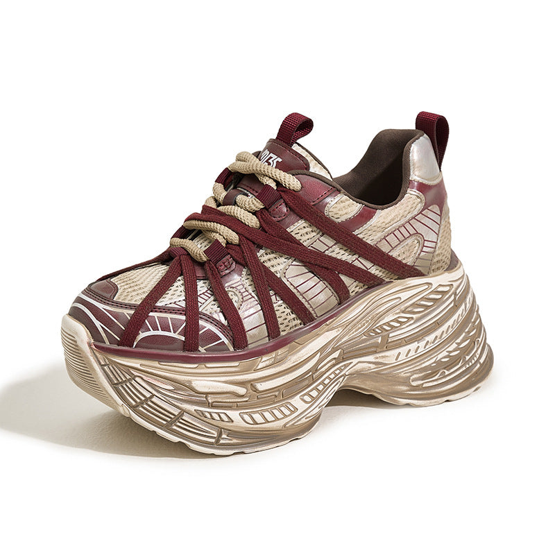 Women's Platform Dad Trendy Autumn Slim Feet Height Sneakers
