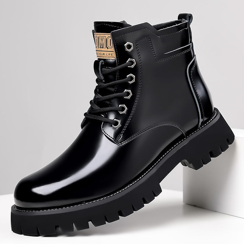 Men's Warm Martin Brush Color Big Head British Boots