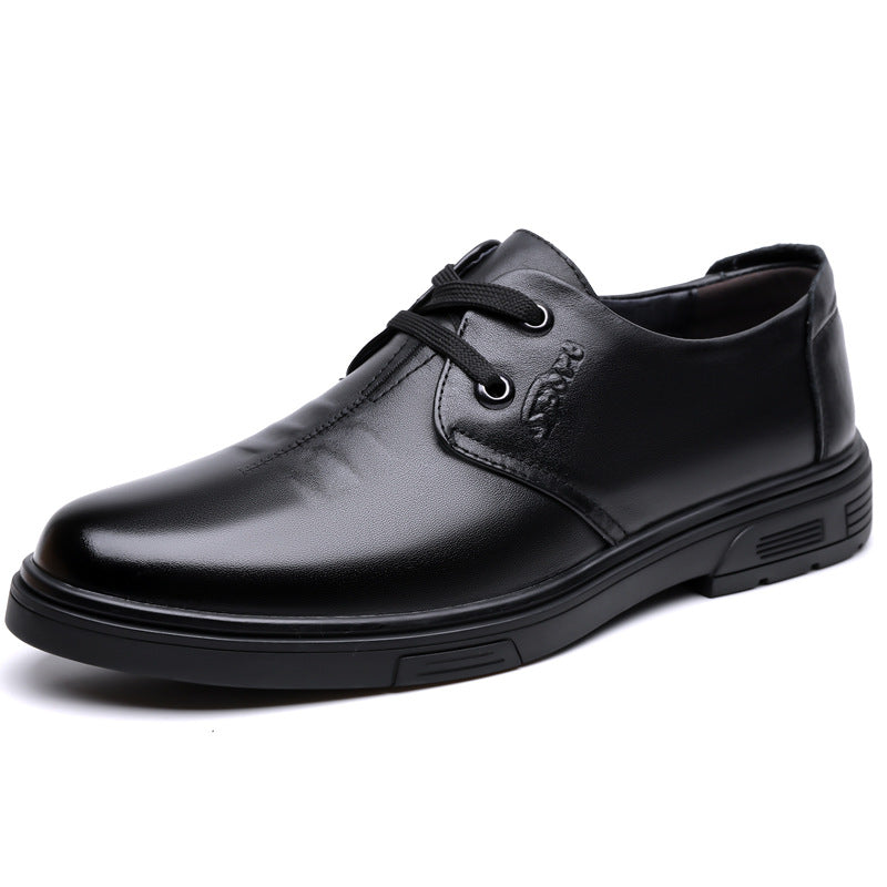 Men's Spring Soft Comfortable Lightweight First Layer Men's Casual Leather Shoes