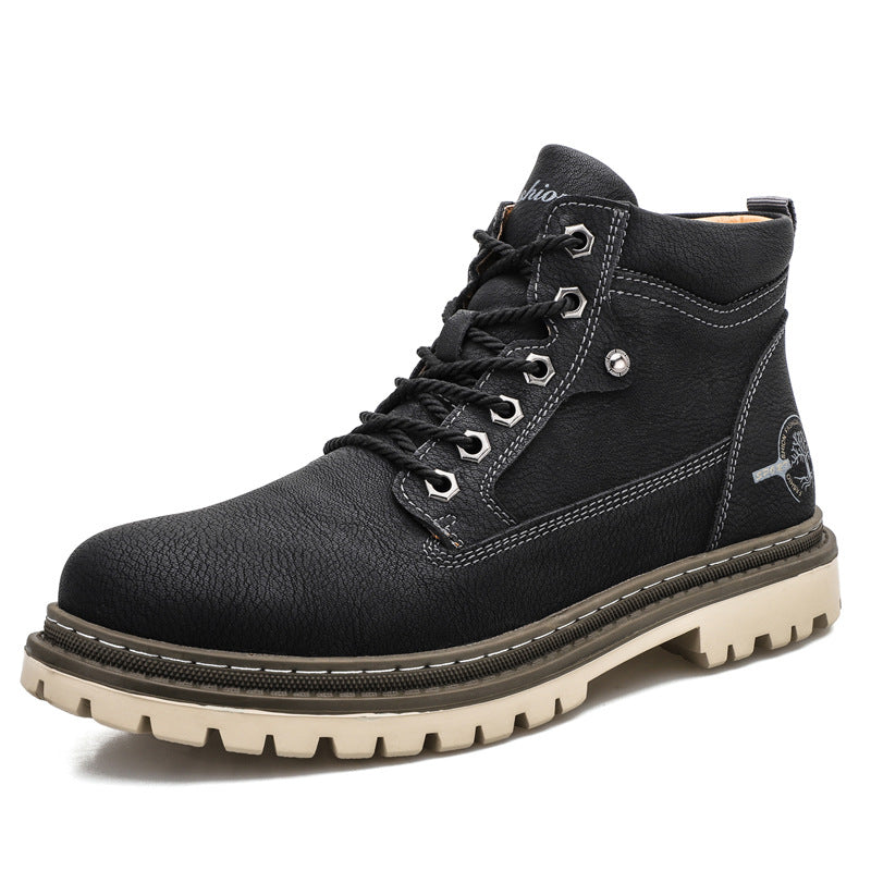 Men's Trendy Autumn British Style Martin Overalls Boots