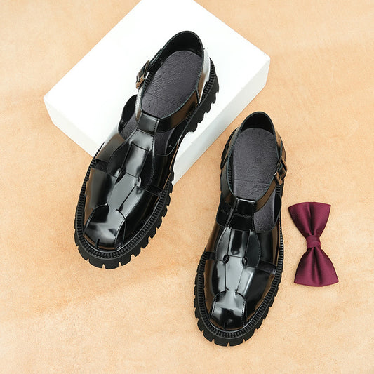 Men's Special Offer Thick-soled Glossy Business Summer Breathable Sandals