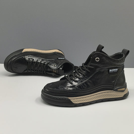 Men's Genuine Board Fashionable Fleece-lined Warm Sneakers