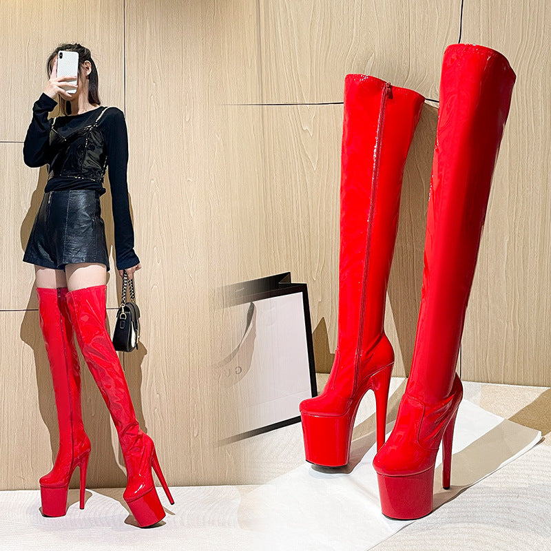 Round Toe Sexy Over The Knee Fashion Boots