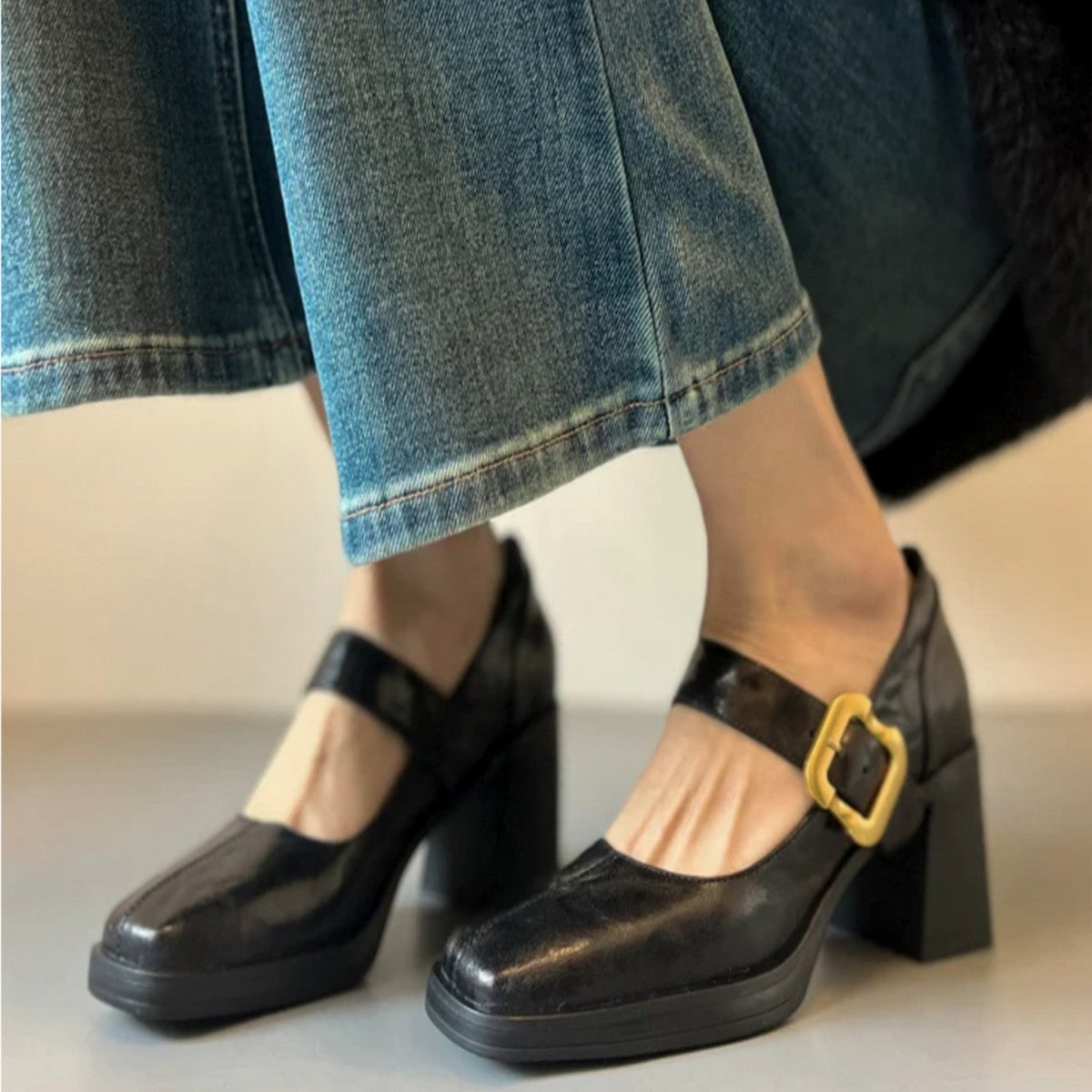 Women's Beautiful Pumps Spring High Low-cut Square Toe Not Tired Feet Women's Fashion Shoes