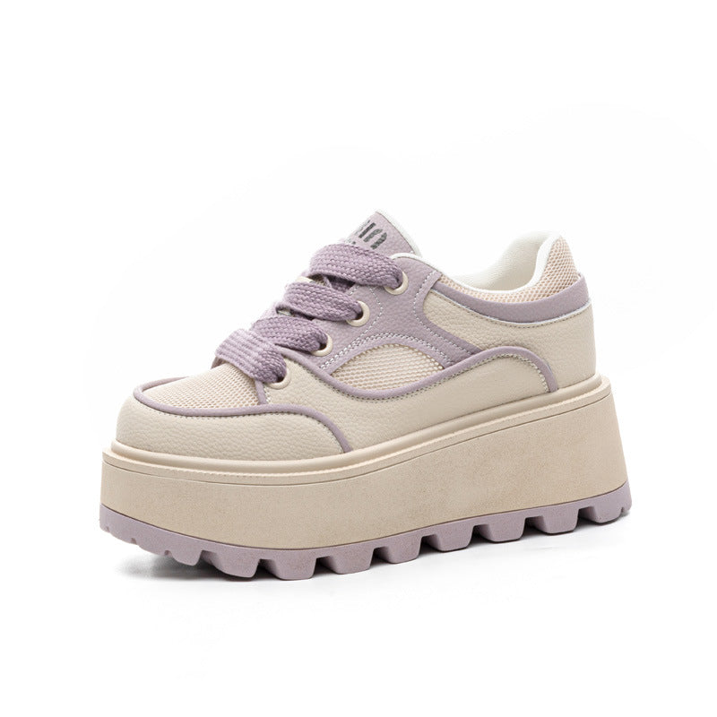 Women's Summer White Board Niche Muffin Small Sneakers