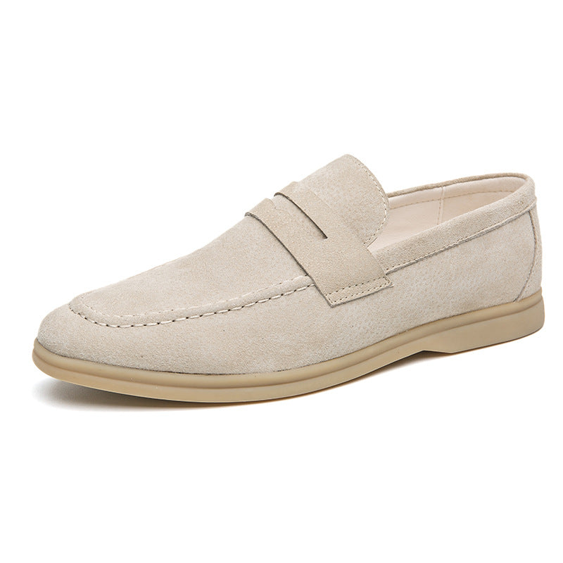 Men's Plus Size Fashion Slip-on Trendy Simple Leather Shoes