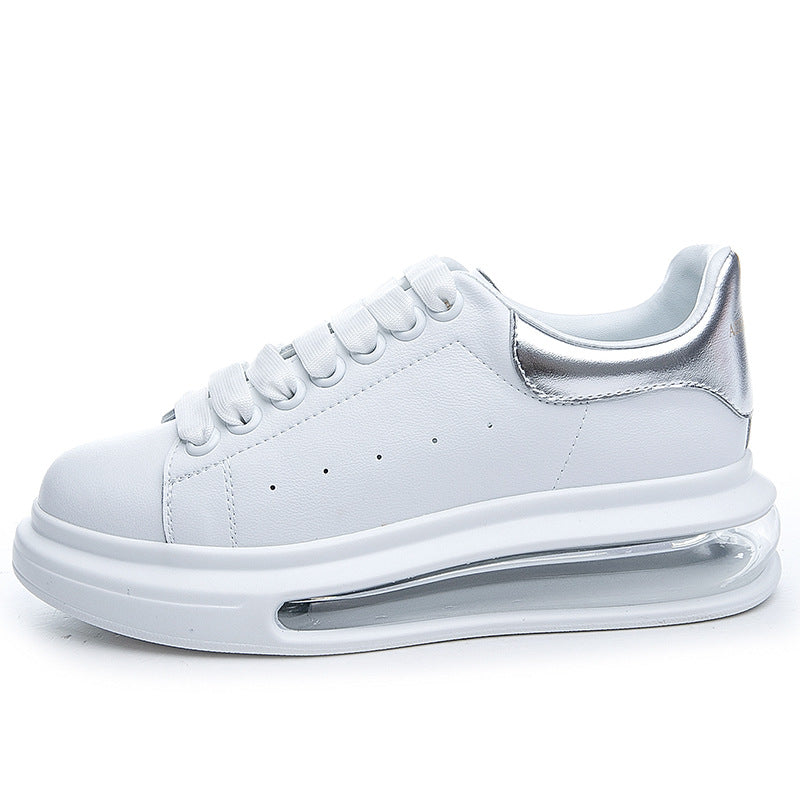 Women's Platform Air Cushion White High-grade Spring Height Increasing Fashion Korean Women's Casual Shoes