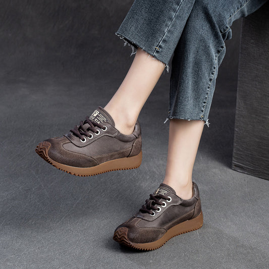 Women's Style Clunky Niche Pumps Flat Bottom Casual Shoes