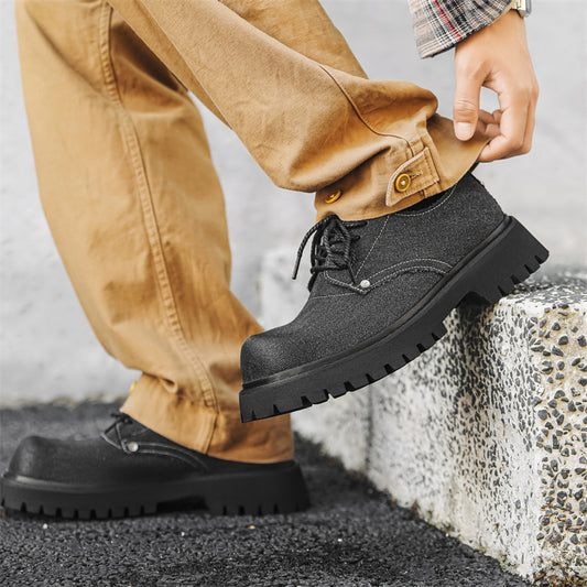 Men's Spring Formal Wear Business Big Toe Leather Shoes