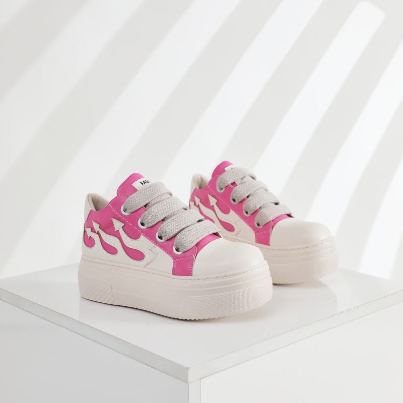 Women's Thick Shoelaces Special Multicolor Trendy Plus Casual Shoes