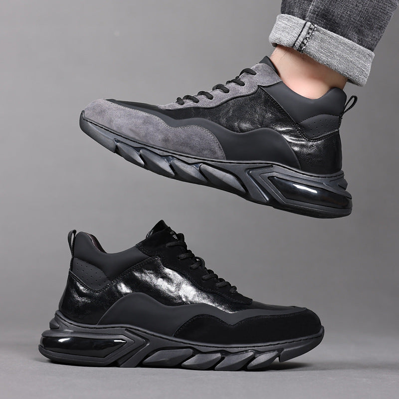 Men's Winter Genuine Wool Cotton Fleece-lined Warm Men's Shoes