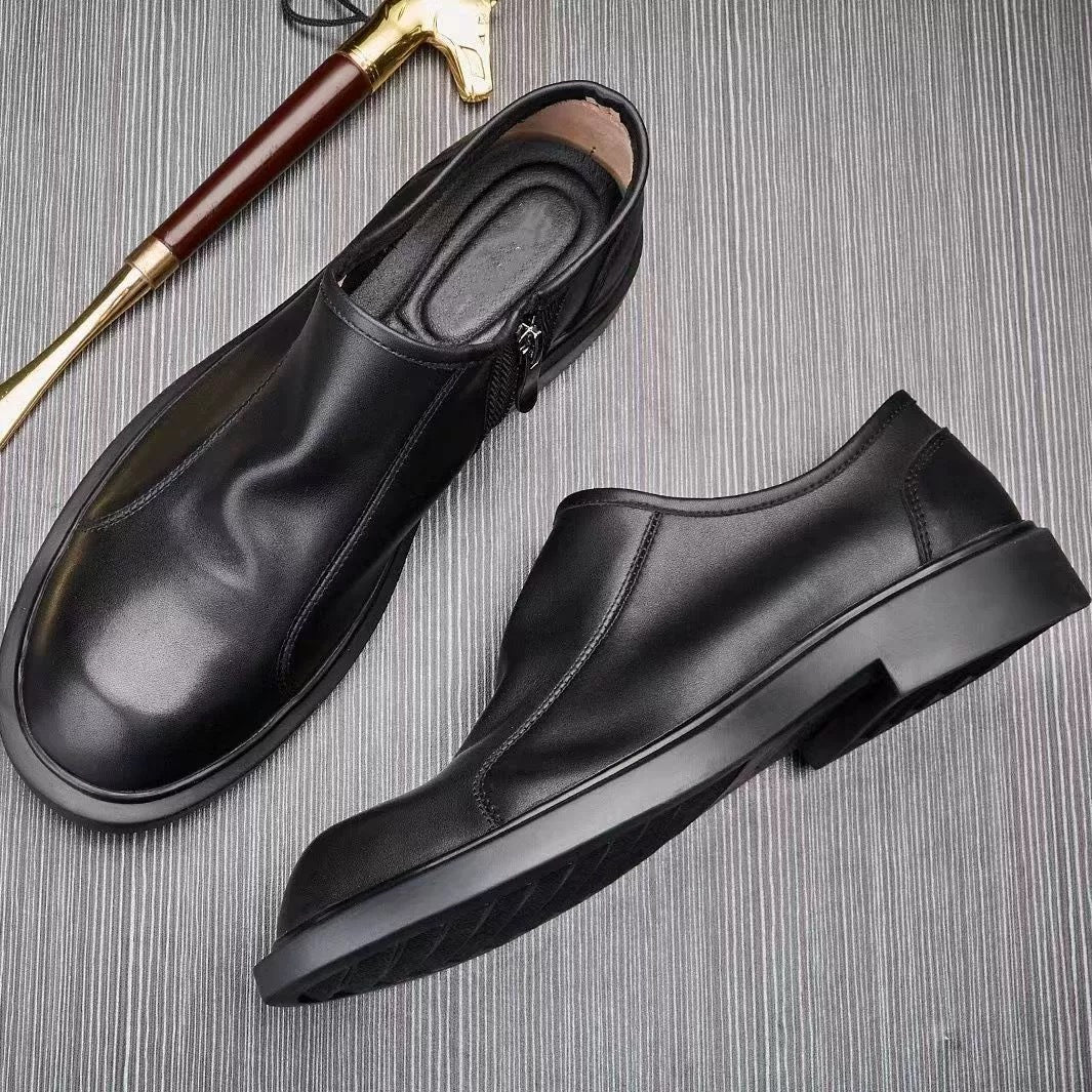 Men's Autumn Breathable Low Top Large Size Soft Business Boots