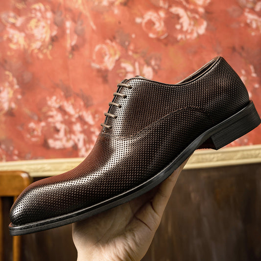 Men's Also Price Hole Business Formal Wear Leather Shoes