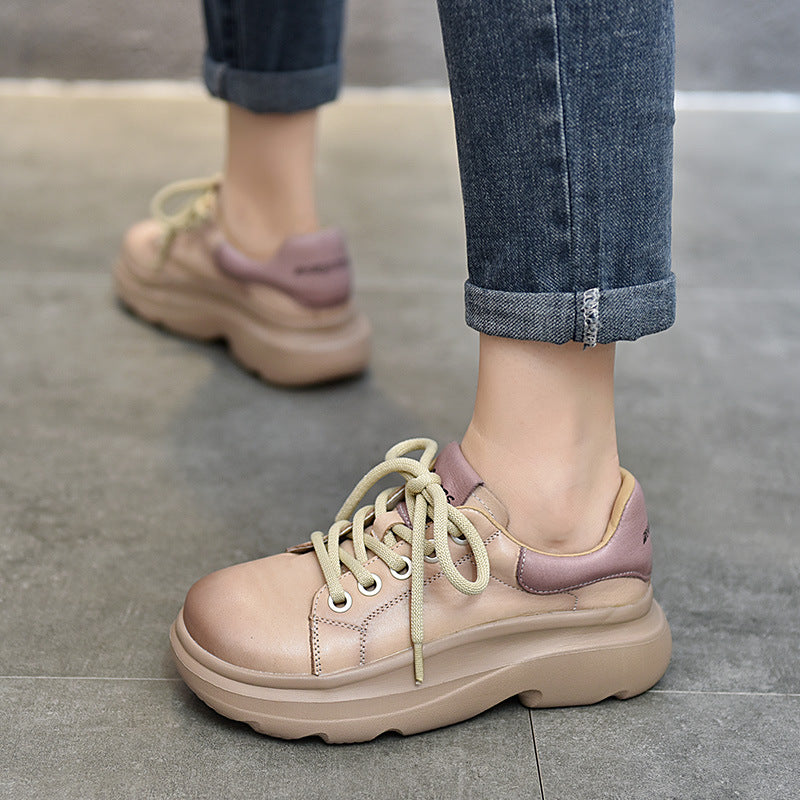 Women's Of Lightweight Thick Bottom Platform Versatile Casual Shoes
